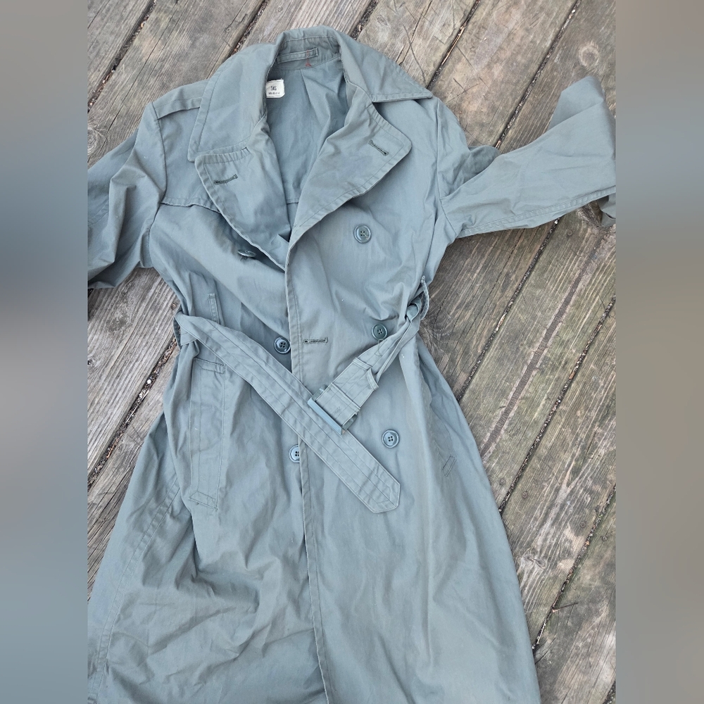 Stylish Blue Trench Coat